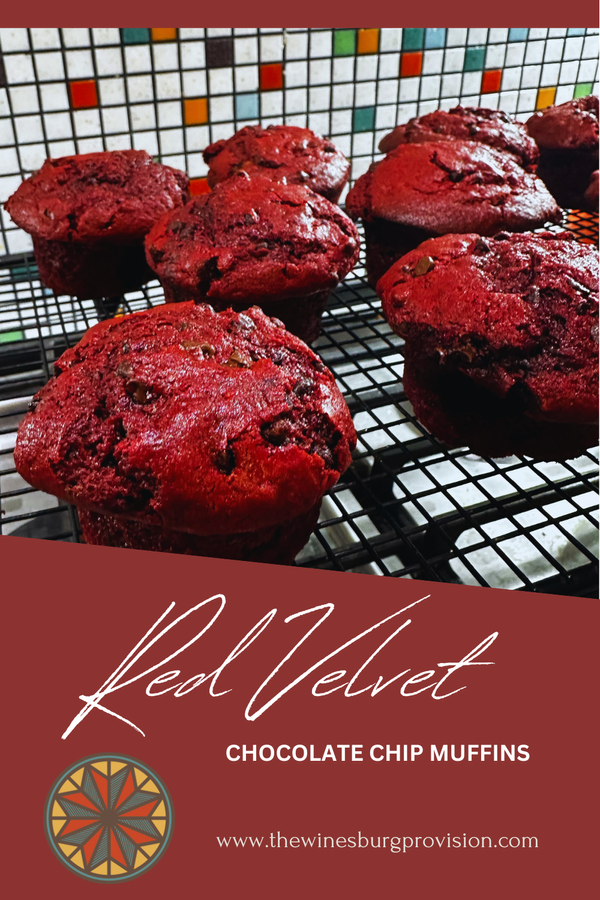 Two-Bowl Red Velvet Chocolate Chip Muffins